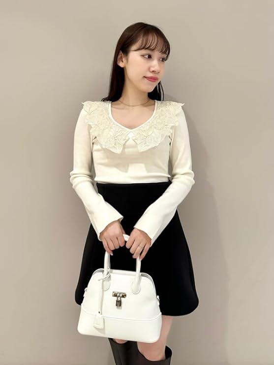 Amazon | [スナイデル] エンブロイダリーカラーニットプル